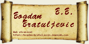 Bogdan Bratuljević vizit kartica